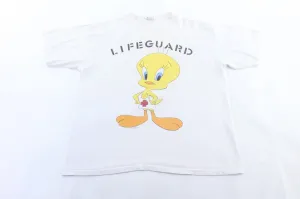 1994 Looney Tunes Tweety Lifeguard Graphic T-Shirt