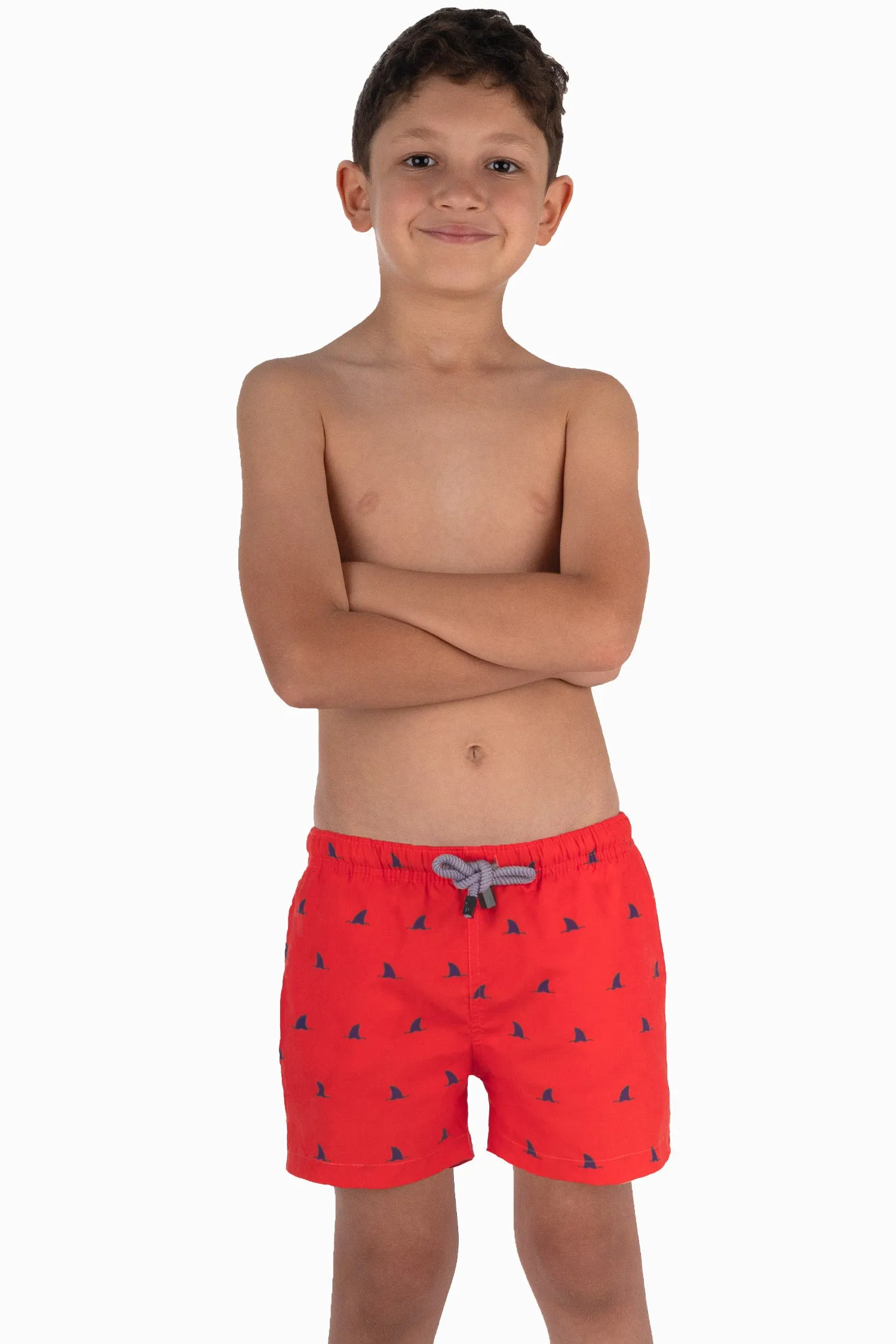 Boys Red Fin Swimwear - Fin Clothing
