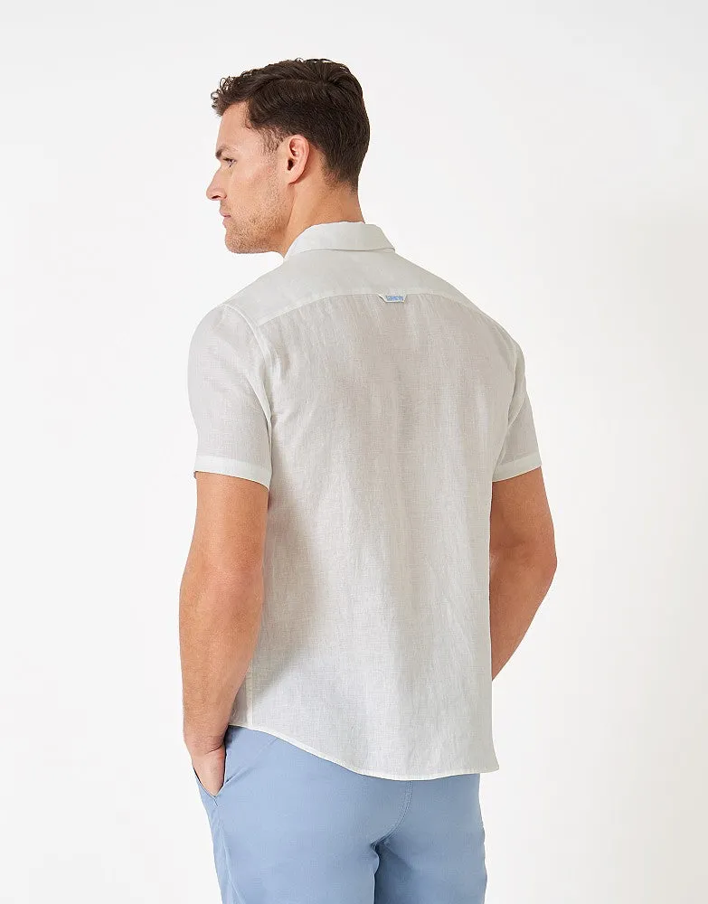 Crew Clothing Short-Sleeve Linen Shirt