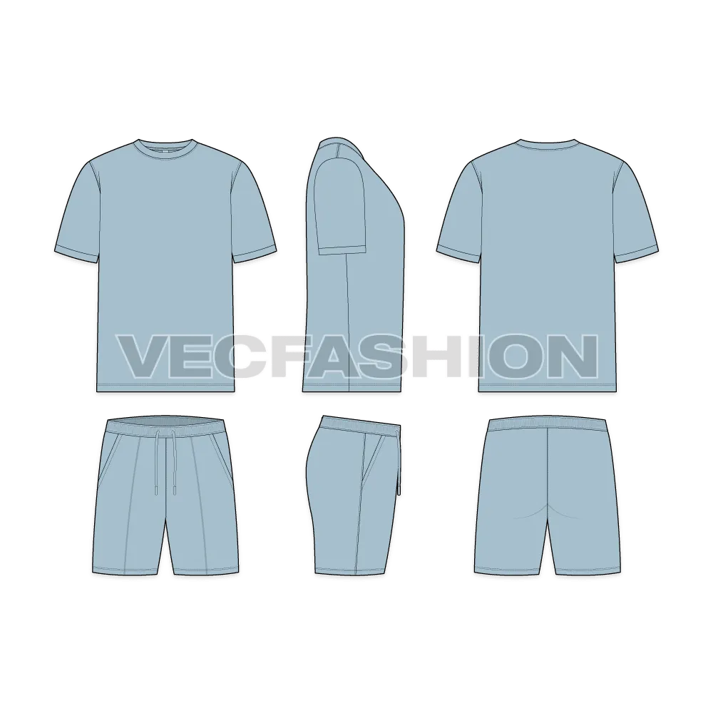 Mens Loungewear Vector Clothing Set