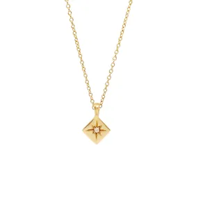 North Star Necklace - 14K Yellow Gold
