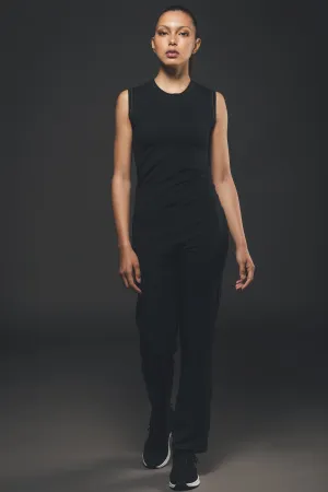 Straight-Leg Jumpsuit in Black